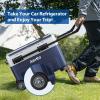 imageAeitto 12V Car Refrigerator 42QT40L Dual Zone Portable Independent Temp Control Car Fridge Freezer 468 Electric Compressor Cooler 1224V DC ampamp 100240V AC Cooling Freezing Car Camping Home
