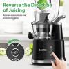 imageAeitto Cold Press Juicer Juicer Machines with Large Feed Chute Large Capacity Slow Masticating Juicer for Fruits and Vegetables Self Feeding for Juice ExtractorBPAFree BlackBlack
