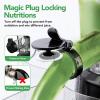 imageAeitto Cold Press Juicer Juicer Machines with Large Feed Chute Large Capacity Slow Masticating Juicer for Fruits and Vegetables Self Feeding for Juice ExtractorBPAFree BlackBlack