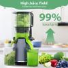 imageAeitto Juicer Machines Cold Press Juicer 53 Large Feed Chute for Whole Fruits ampamp Vegetables