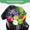 imageAeitto Juicer Machines Cold Press Juicer 53 Large Feed Chute for Whole Fruits ampamp Vegetables Slow Masticating Juicer Easy to Clean High Juice Yield Black