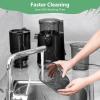 imageAeitto Juicer Machines Cold Press Juicer 53 Large Feed Chute for Whole Fruits ampamp Vegetables Slow Masticating Juicer Easy to Clean High Juice Yield Black