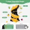 imageAeitto Juicer Machines Cold Press Juicer 53 Large Feed Chute for Whole Fruits ampamp Vegetables Slow Masticating Juicer Easy to Clean High Juice Yield Black