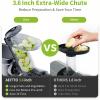 imageAeitto Masticating Juicer with 36quot Wide Chute 2Speed Modes ampamp Reverse Function Juicer Machines with Brush Easy to Clean for Fruit and Vegetable BlackBlack