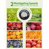 imageAeitto Slow Masticating Juicer Cold Press Jucier Machine with Soft ampamp Hard Modes Quiet Motor Juicer Machines Vegetable and Fruit Juice Extractor machine Easy to Clean with Brush GreyGrey