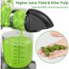 imageAeitto Slow Masticating Juicer Cold Press Jucier Machine with Soft ampamp Hard Modes Quiet Motor Juicer Machines Vegetable and Fruit Juice Extractor machine Easy to Clean with Brush GreyGrey