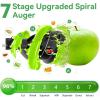 imageCold Press JuicerAeitto Slow Masticating Juicer with Wide ampamp Dual Feed Chute for Vegetables and Fruits High Juice Yield Self Feeding for Juice Extractor BPAFree Dark Green