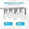 imageAeitto Ice Makers Countertop 9 Ice Cubes Release in 6 Mins 26Lbs24H 2 Sizes of Bullet Ice MachineSelfCleaning Portable Ice Maker with Ice Scoop and Basket for Home Kitchen Office Bar RV WhiteWhite