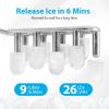 imageAeitto Ice Makers Countertop 9 Ice Cubes Release in 6 Mins 26Lbs24H 2 Sizes of Bullet Ice MachineSelfCleaning Portable Ice Maker with Ice Scoop and Basket for Home Kitchen Office Bar RV WhiteBlack