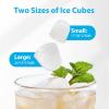 imageAeitto Ice Makers Countertop 9 Ice Cubes Release in 6 Mins 26Lbs24H 2 Sizes of Bullet Ice MachineSelfCleaning Portable Ice Maker with Ice Scoop and Basket for Home Kitchen Office Bar RV WhiteWhite
