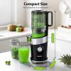imageAeitto Cold Press Juicer Juicer Machines with Large Feed Chute Fits Whole Vegetables and Fruits Self Feeding Slow Masticating Juicers Easy to Use Easy to Clean High Juice YieldBlack