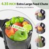 imageAeitto Cold Press Juicer Juicer Machines with Large Feed Chute Fits Whole Vegetables and Fruits Self Feeding Slow Masticating Juicers Easy to Use Easy to Clean High Juice YieldBlack
