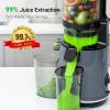 imageJuicer Machines 58quot Extra Wide Feed Chute Cold Press Juicer Easy to Clean Fit Whole Vegetables ampamp Fruits High Juice Yield Professional Masticating Juice Extractor MachineSelf FeedingGrey