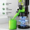 imageCold Press Juicer 58quot Extra Large Wide Mouth Aeitto Slow Juicer Machines High Juice Yield Fit Whole Vegetables ampamp Fruits Professional Juice Extractor MachineSelf Feeding Easy to CleanRaven Black