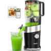 imageAeitto Juicer Machines Fits Whole Fruits Cold Press Juicer with Wide Feed Chute Masticating Juice Extractor Machine Easy to Clean High Juice Yield Easy to Assemble Self FeedingPremium Black