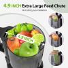 image:imageCold Press Juicer Fits Whole Fruits Aeitto Masticating Juicer Machines with Wide Feed Chute Juice Extractor Machine Easy to Clean High Juice Yield Easy to Assemble Self FeedingBlack