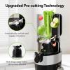 image:imageCold Press Juicer Fits Whole Fruits Aeitto Masticating Juicer Machines with Wide Feed Chute Juice Extractor Machine Easy to Clean High Juice Yield Easy to Assemble Self FeedingBlack