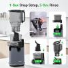 image:imageCold Press Juicer Aeitto 53 Extra Wide Feed Chute Juicer Machines for Whole Vegetables amp Fruits 17L Large Capacity High Juice YieldSlow Masticating Juice ExtractorSelf FeedingEasy to CleanGrey