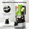 image:imageCold Press Juicer with Whole Feed Chute Aeitto Masticating Juicer Machines Juice Extractor Machine Easy to Clean High Juice Yield For Whole Vegetables and Fruits Easy to Assemble Onyx BlackGrey