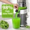 image:imageCold Press Juicer with Whole Feed Chute Aeitto Masticating Juicer Machines Juice Extractor Machine Easy to Clean High Juice Yield For Whole Vegetables and Fruits Easy to Assemble Onyx BlackSlate Grey