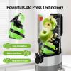 image:imageCold Press Juicer with Whole Feed Chute Aeitto Masticating Juicer Machines Juice Extractor Machine Easy to Clean High Juice Yield For Whole Vegetables and Fruits Easy to Assemble Onyx BlackSlate Grey