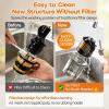 image:imageAeitto Easy to Clean Cold Press Juicer with FilterFree Design 3in1 Juicer Machines for Juice Nut Milk amp Sorbet 60 Wide Feed Chute for Whole Fruits amp Vegetables Quiet Motor With BrushPremium Black