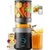 image:imageAeitto Easy to Clean Cold Press Juicer with FilterFree Design 3in1 Juicer Machines for Juice Nut Milk amp Sorbet 60 Wide Feed Chute for Whole Fruits amp Vegetables Quiet Motor With BrushPremium Black
