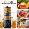 image:imageAeitto 3in1 Juicer Machines With 60 Wide Feed Chute for Makes Juice Sorbet amp Nut Milk Easy to Clean With FilterFree Design Masticating Juicer Large Capacity Self Feeding System With BrushPremium Black