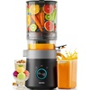 image:imageAeitto 3in1 Juicer Machines With 60 Wide Feed Chute for Makes Juice Sorbet amp Nut Milk Easy to Clean With FilterFree Design Masticating Juicer Large Capacity Self Feeding System With BrushPremium Black