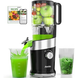 image:imageCold Press JuicerAeitto 49 Large Feed Chute Juicer Machines for Whole Fruits amp VegetablesHigh Juice YieldProfessional Masticating juicer Easy to CleanGreyMatte Black