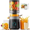 image:imageAeitto 3in1 Juicer Machines 60 Wide Mouth FilterFree Easy to Clean  Juice Sorbet amp Nut Milk  Cold Press Juicer for Whole Fruits amp Vegetables  100oz Capacity  Reverse Function  With Brush