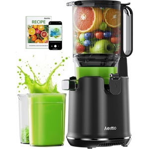 image:imageAeitto Cold Press Juicer Machines 53 Wide Mouth Hopper Easy to Clean  Slow Masticating Juicer fit Fruits Vegetables amp Leafy Greens  Large Capacity amp Reverse Function  Easy to Assembly GreyJet Black